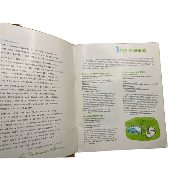 Vtg 1960s/1960s Farberware Better Food Through Cooking Cook Book Recipes - Picture 10 of 12